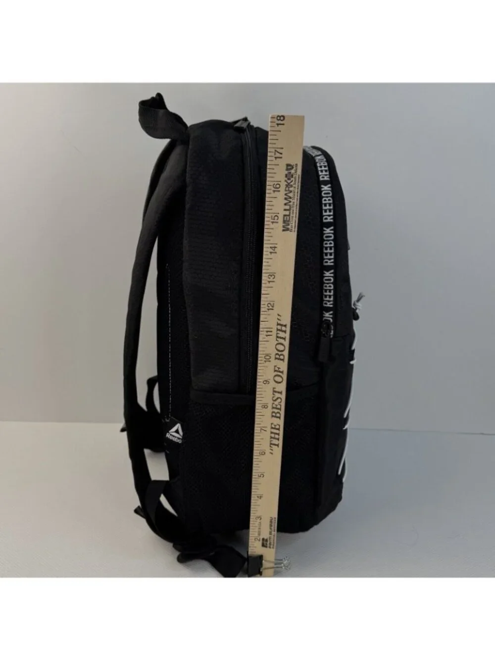 Reebok Backpack Black Lillian With Laptop Compartment Bungee Shoulder Straps